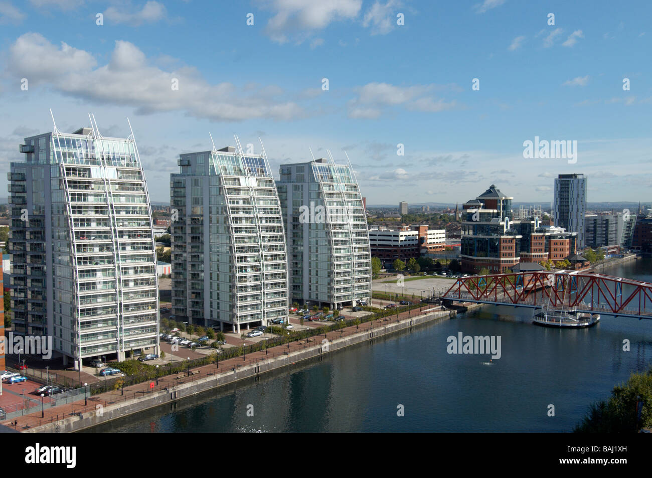 Salford quays residential apartments Stock Photo Alamy