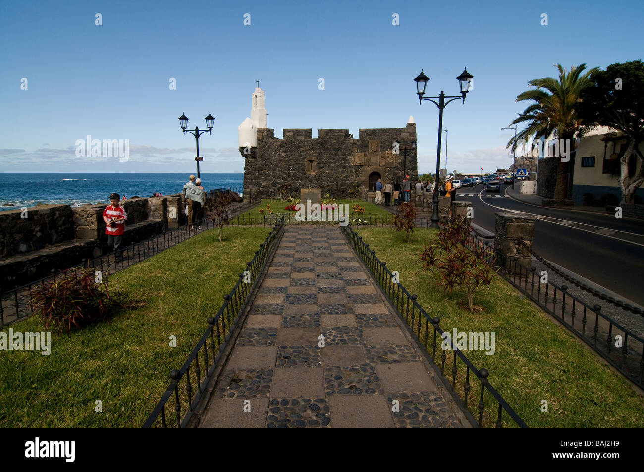 Little fortress in Garachico Teneriffa Canary islands Spain Stock Photo