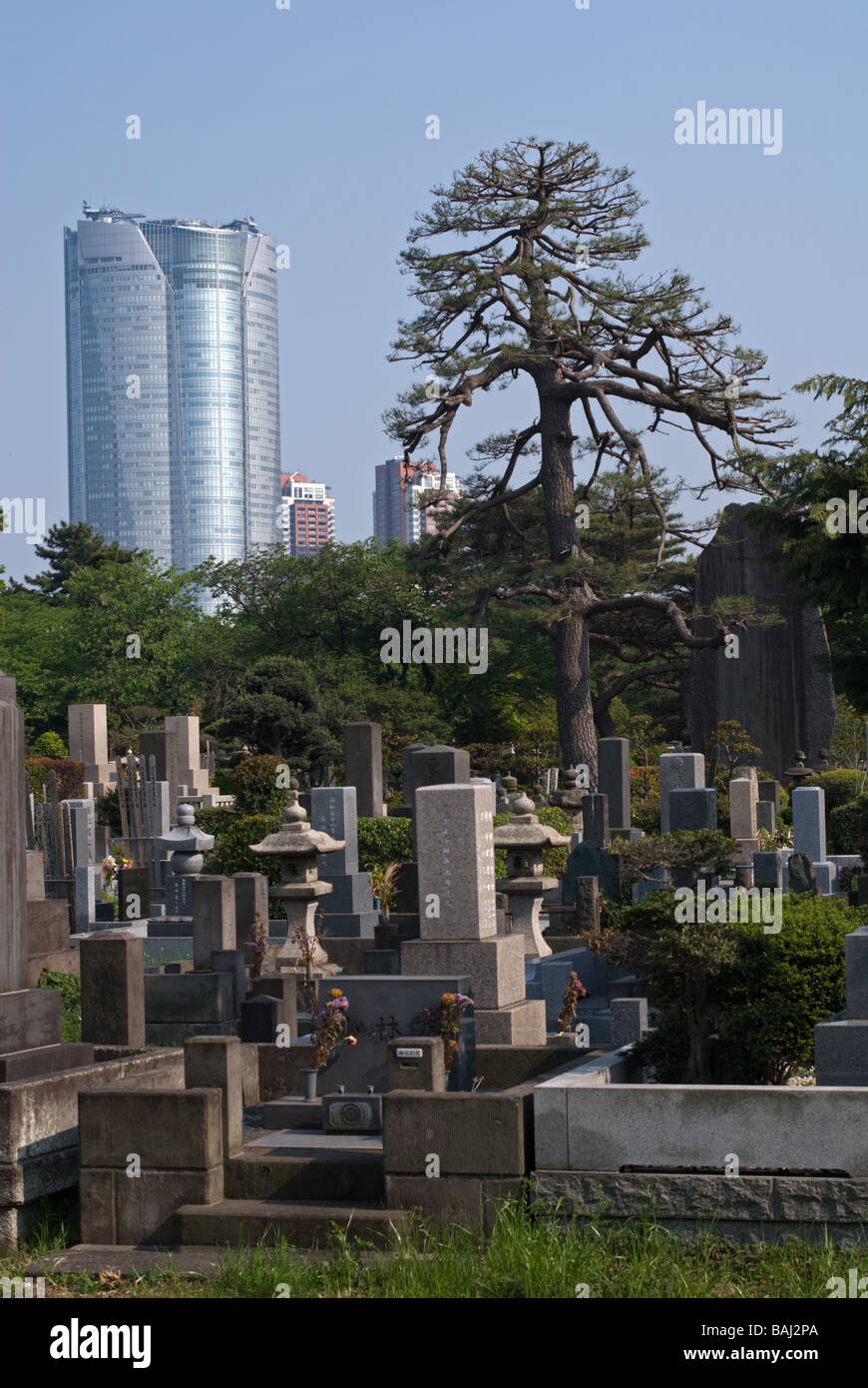 Cemetery, Tokyo, Japan Stock Photo