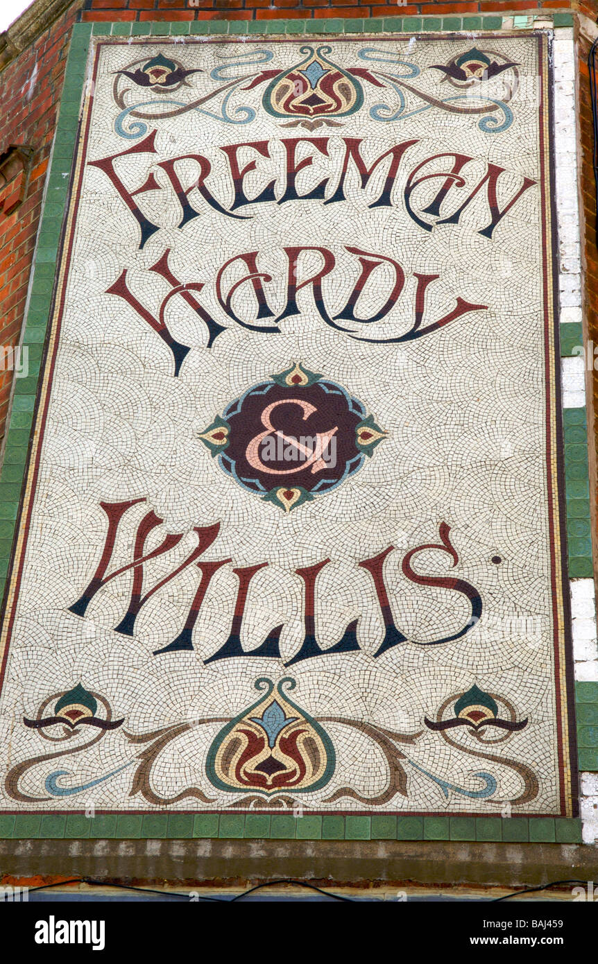 Freeman Hardy and Willis Sign Stock Photo Alamy