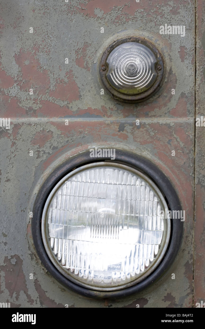 old truck lamp Stock Photo