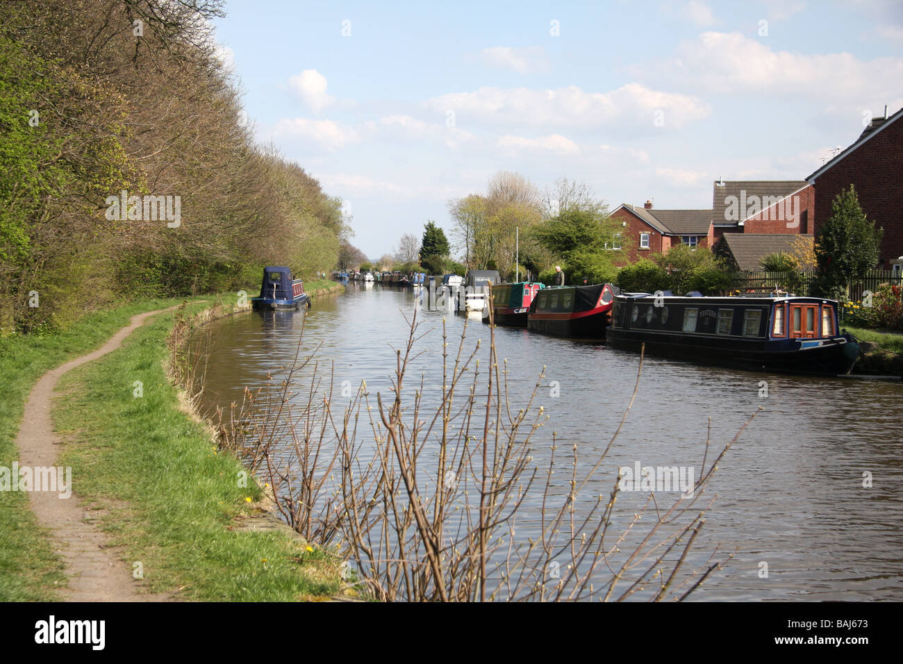 Leeds to Liverpool Canal, Scarisbrick, Lancashire Stock Photo Alamy