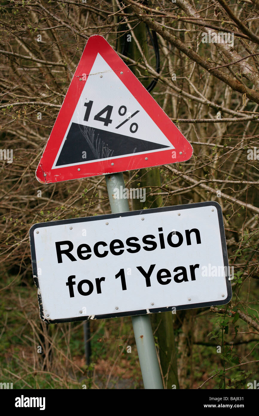 Recession Concept Stock Photo