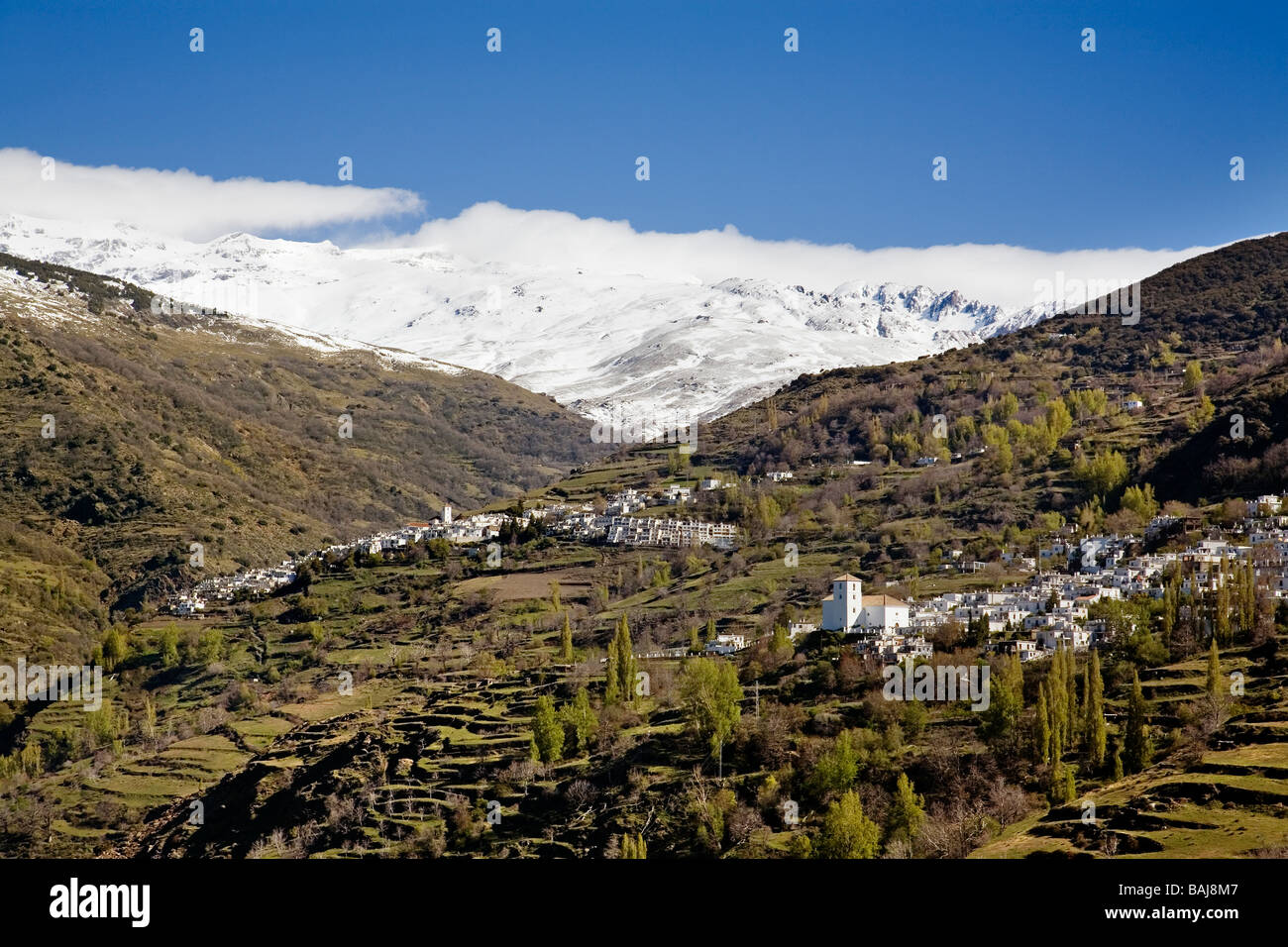 Bubión Capileira and Sierra Nevada Las Alpujarras Granada Andalusia Spain  Stock Photo - Alamy