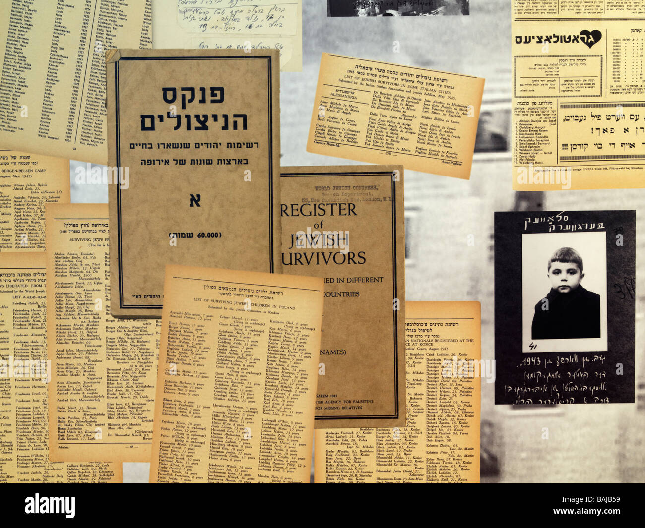 Israel Jerusalem Yad Vashem,Holocaust victims Stock Photo