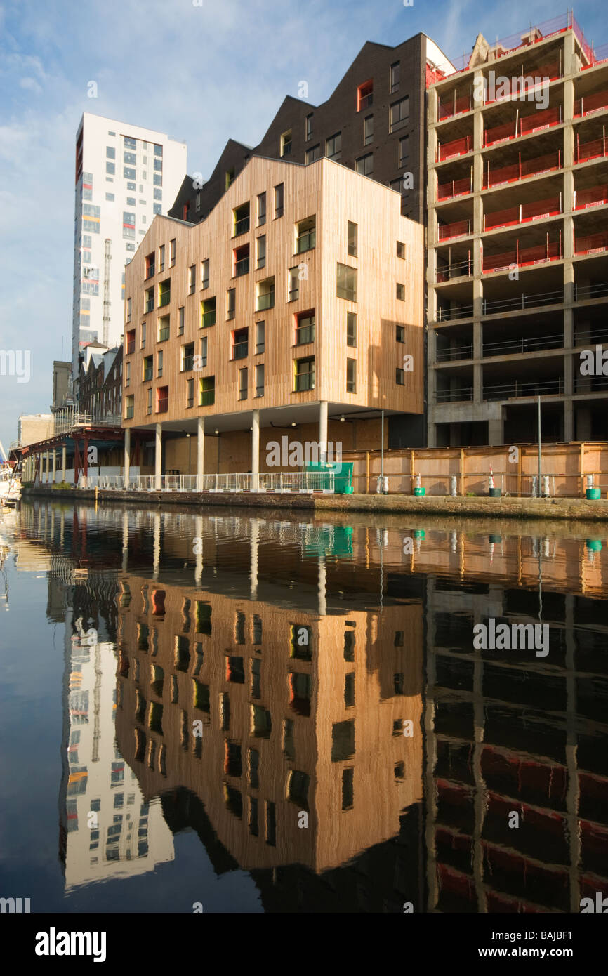 Stylish new apartments being built as part of the redevelopment of the