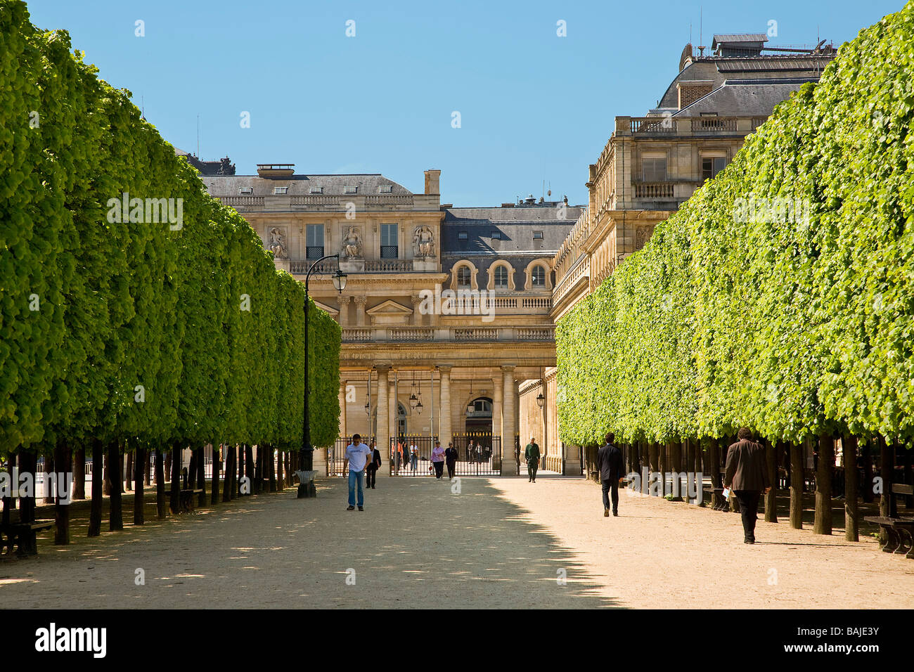 France, Paris, Palais Royal garden Stock Photo