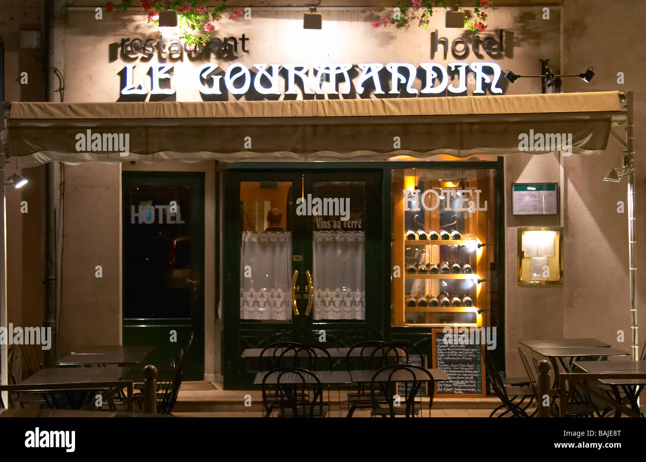 le gourmandin restaurant pl carnot beaune cote de beaune burgundy france Stock Photo