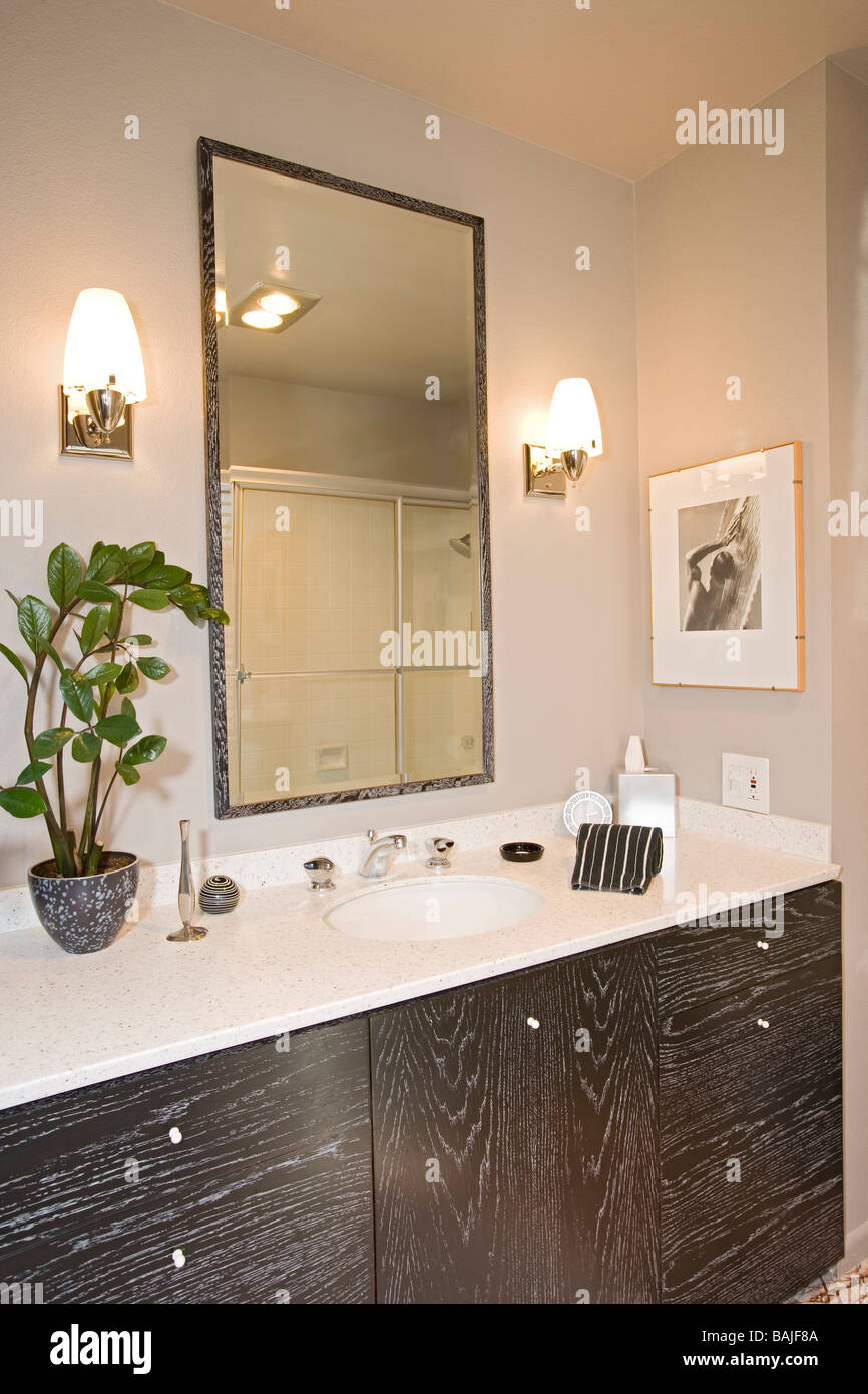 Luxury interior design, bathroom Stock Photo