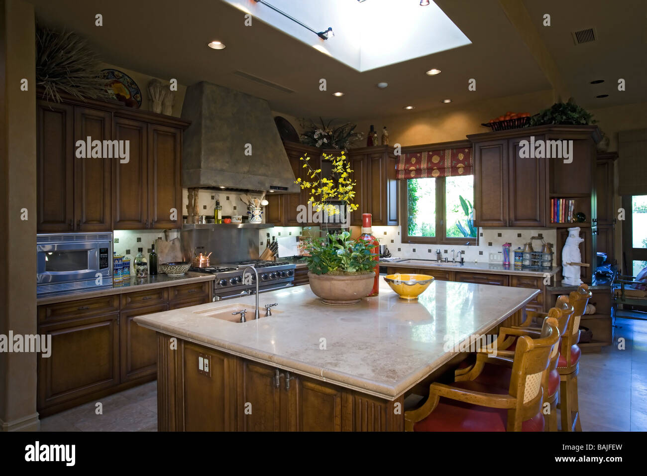 Luxury interior design, kitchen Stock Photo