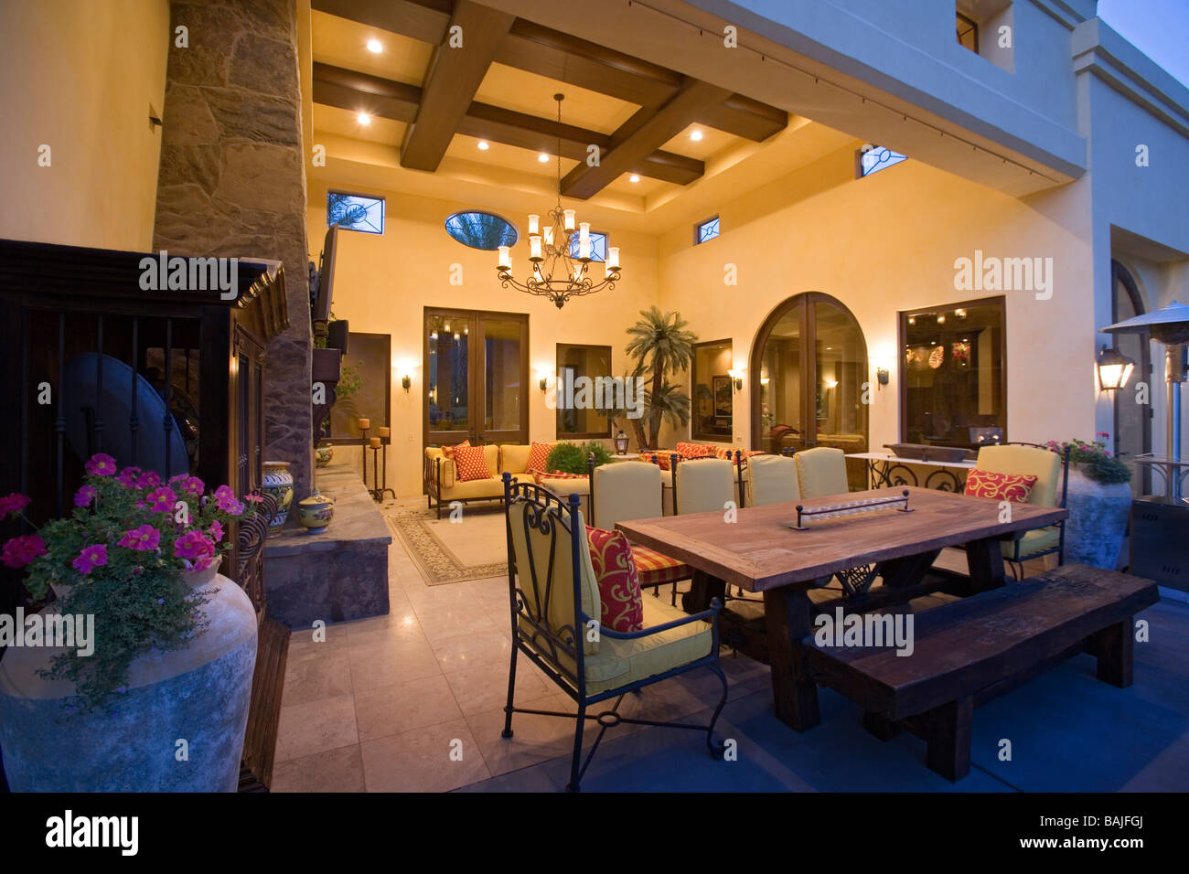 Luxury interior design, lounge Stock Photo