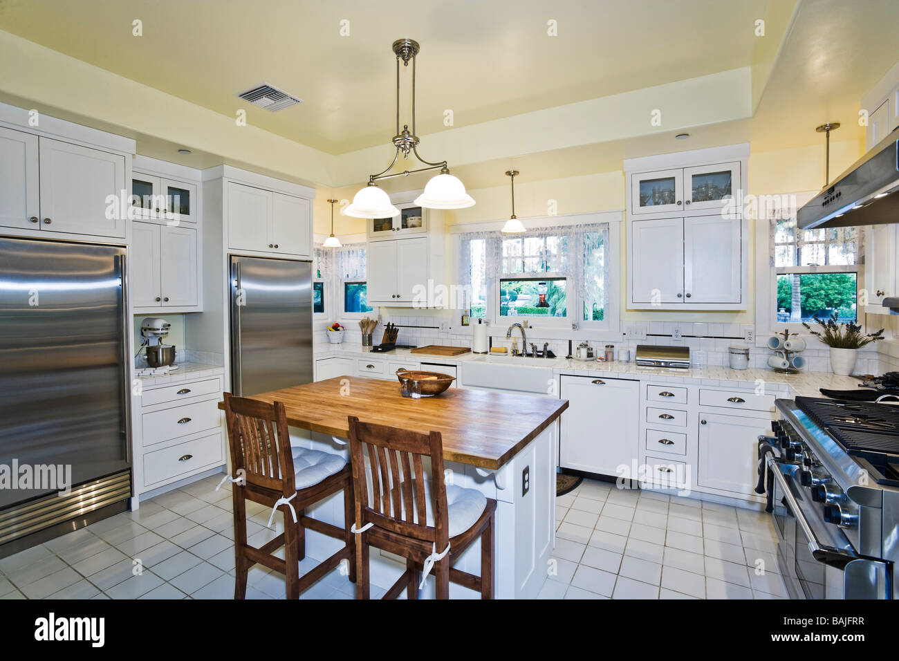 Kitchen interior Stock Photo