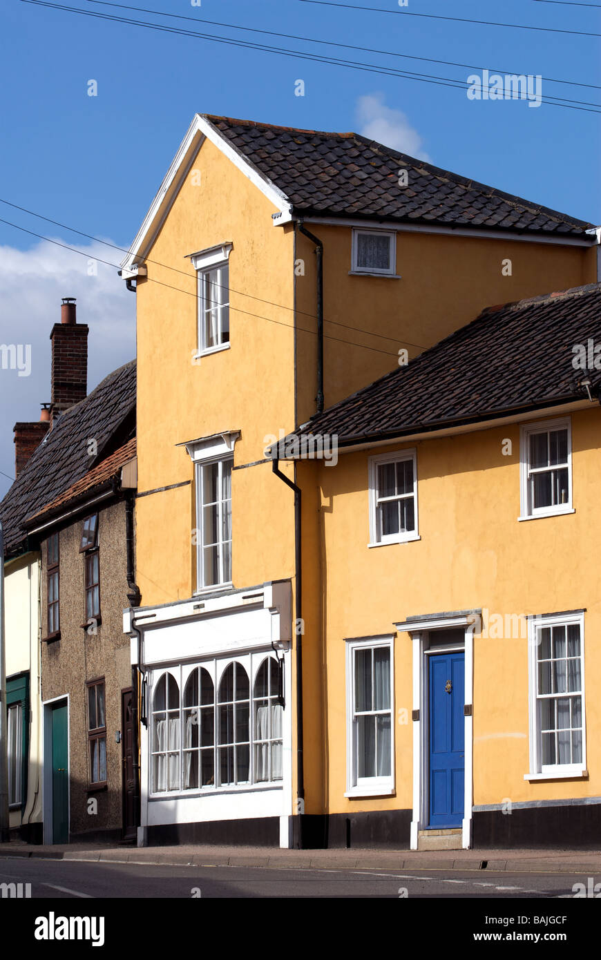 Buildings in the town of Eye, Suffolk, UK Stock Photo Alamy