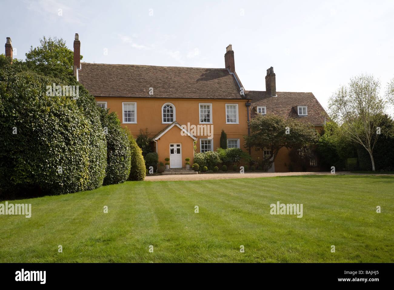 An English country manor house, Snailwell Village, Cambridgeshire, UK Stock Photo