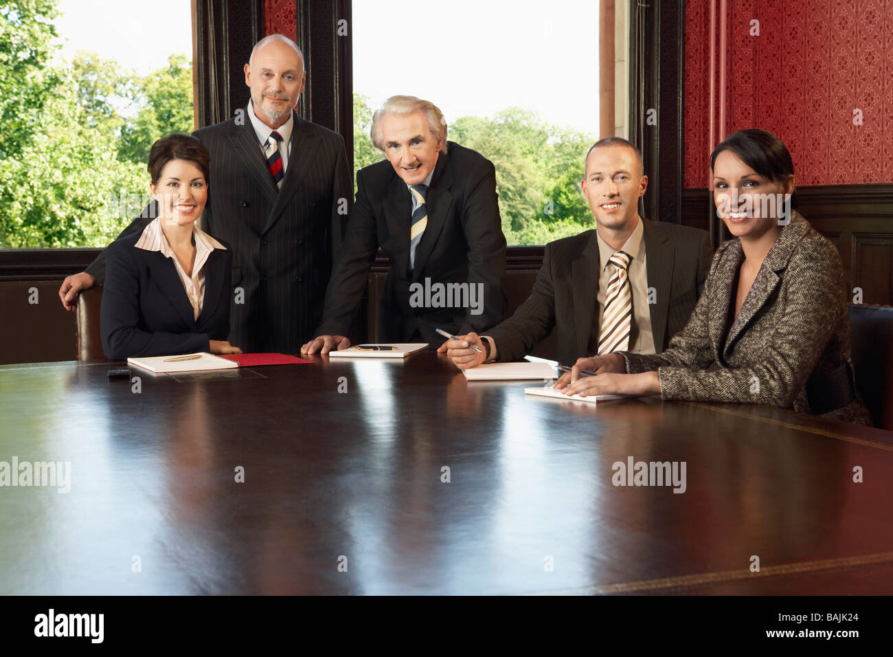 Lawyers in Conference Room Stock Photo Alamy