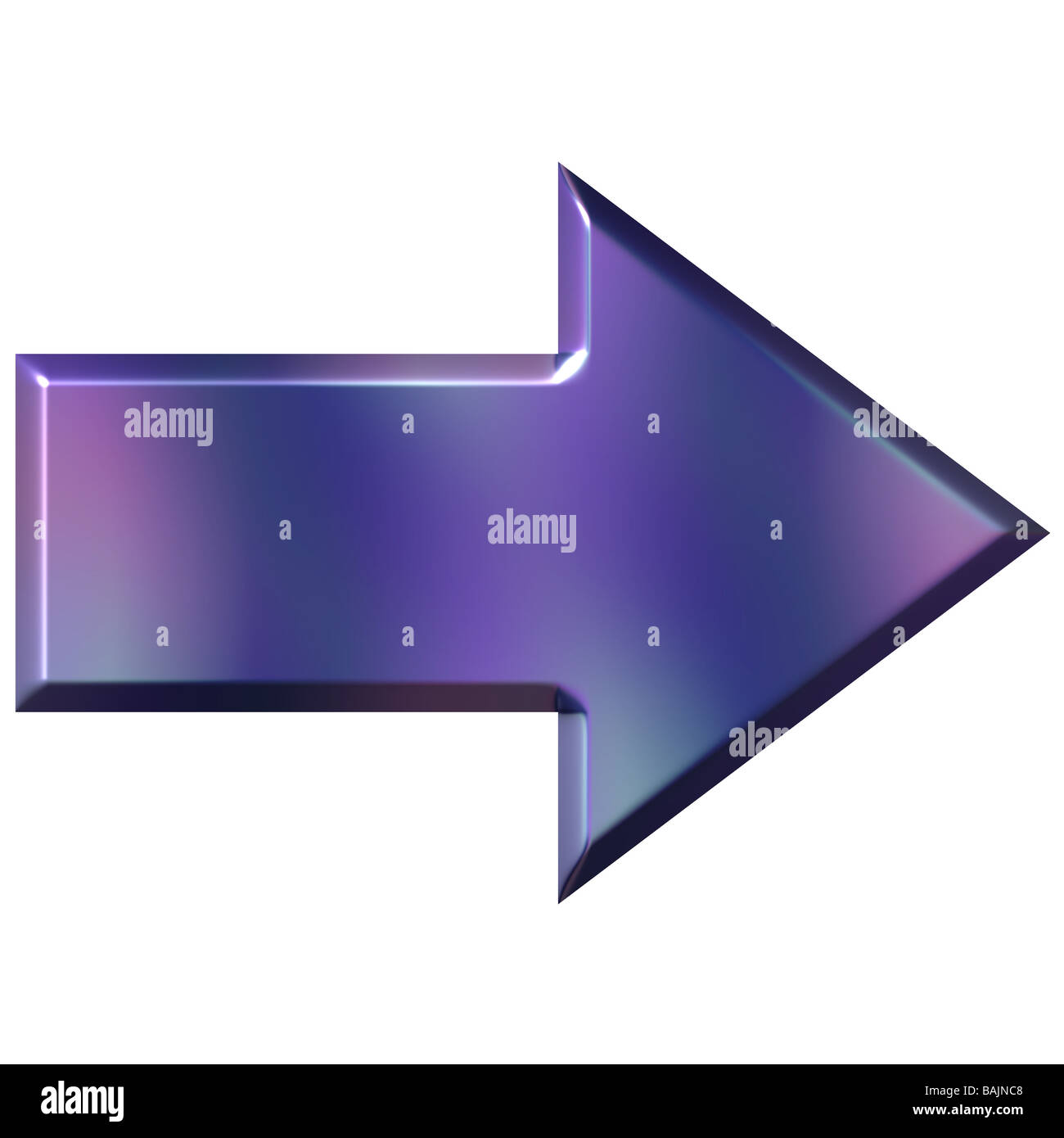 3d purple arrow Stock Photo Alamy