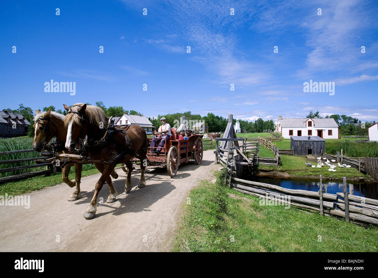 Canada, New Brunswick, the Acadian coast, the Acadian historic village