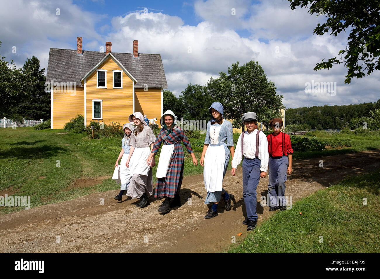 Canada, New Brunswick, Prince William, Kings Landing, living history
