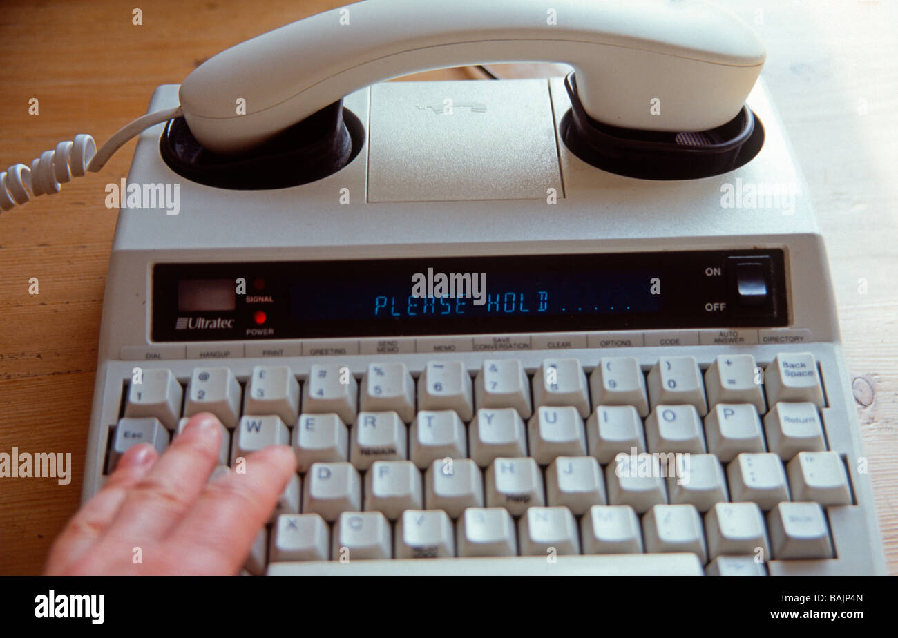 for deaf users of telephone UK Stock Photo Alamy