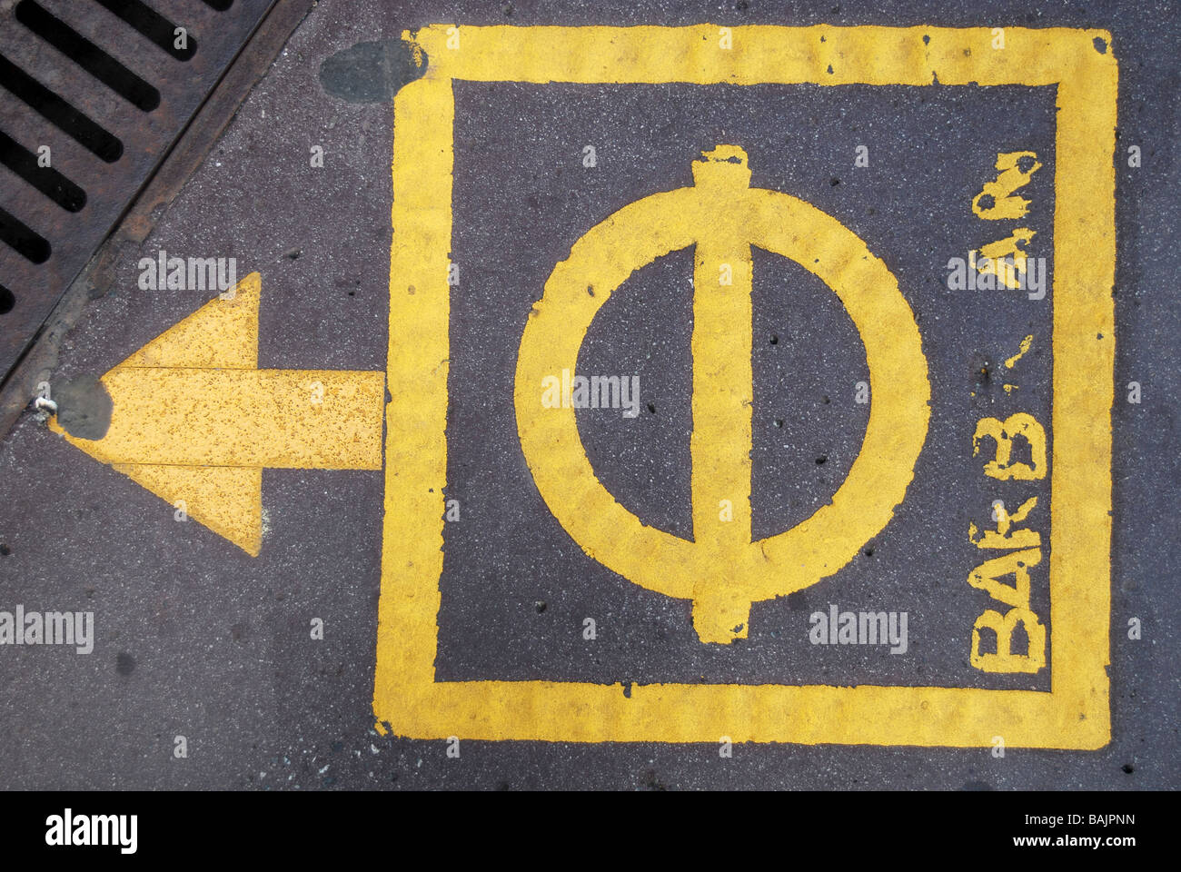 Sign symbol signage underground Stock Photo - Alamy