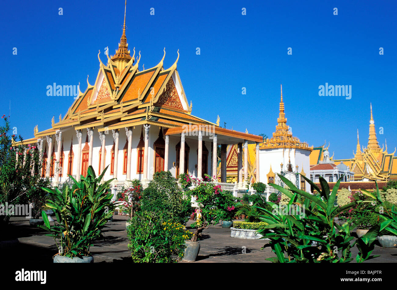 Cambodia, Phnom Penh, Royal Palace Stock Photo