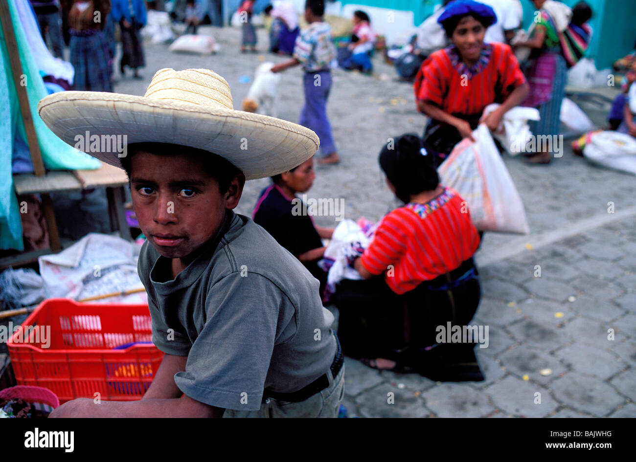 Guatemala, Huehuetenango Department, Todos Santos de Cuchumatan Stock Photo