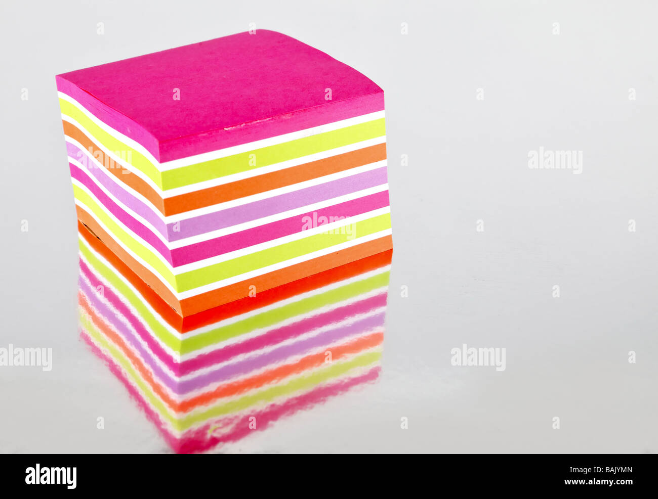 Stack of note paper Stock Photo - Alamy