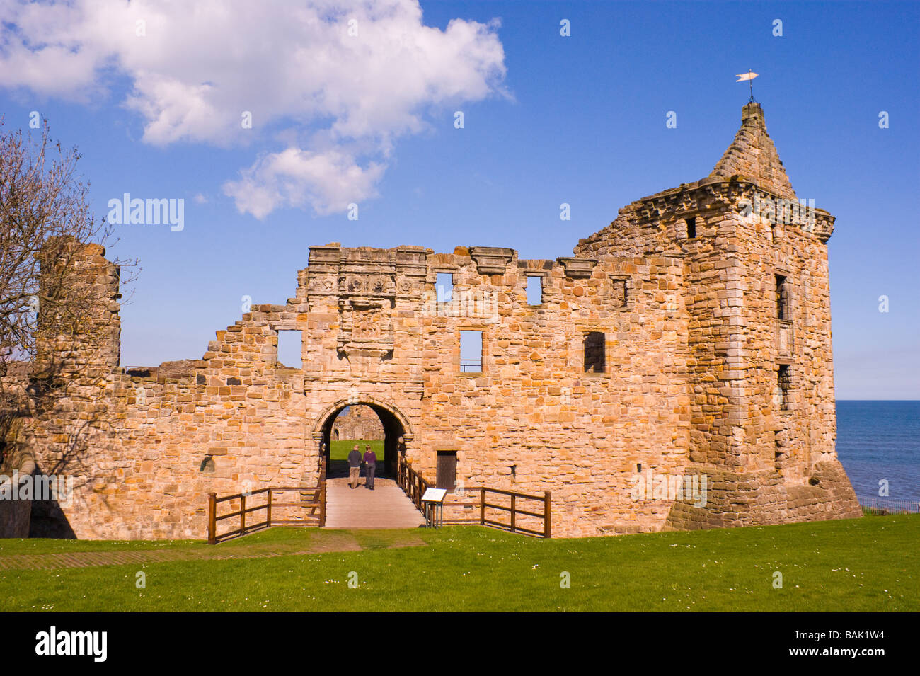 St Andrews Castle Fife Scotland Stock Photo Alamy