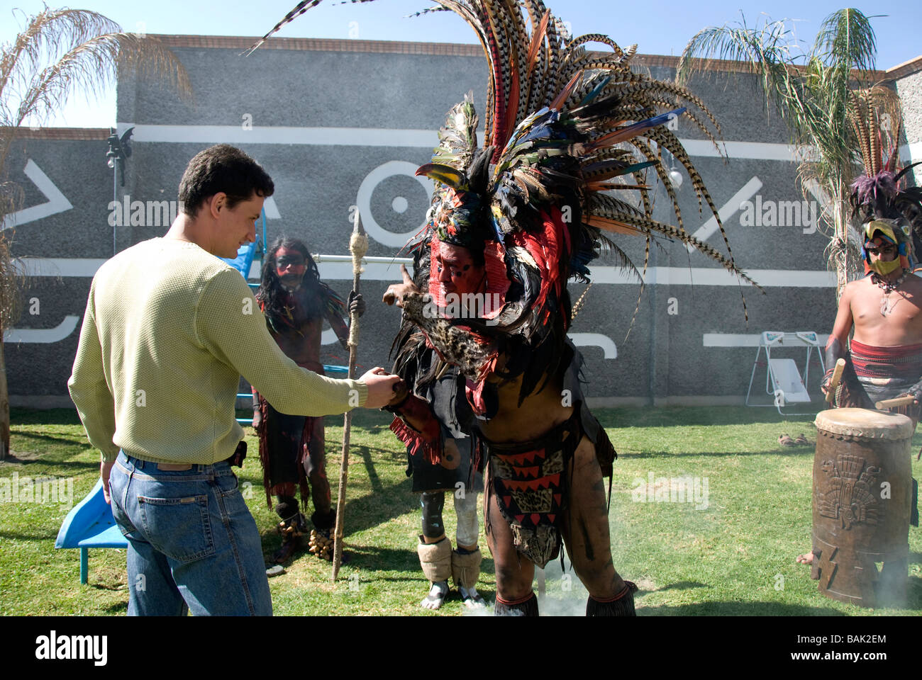 indian ritual in Mexico Stock Photo
