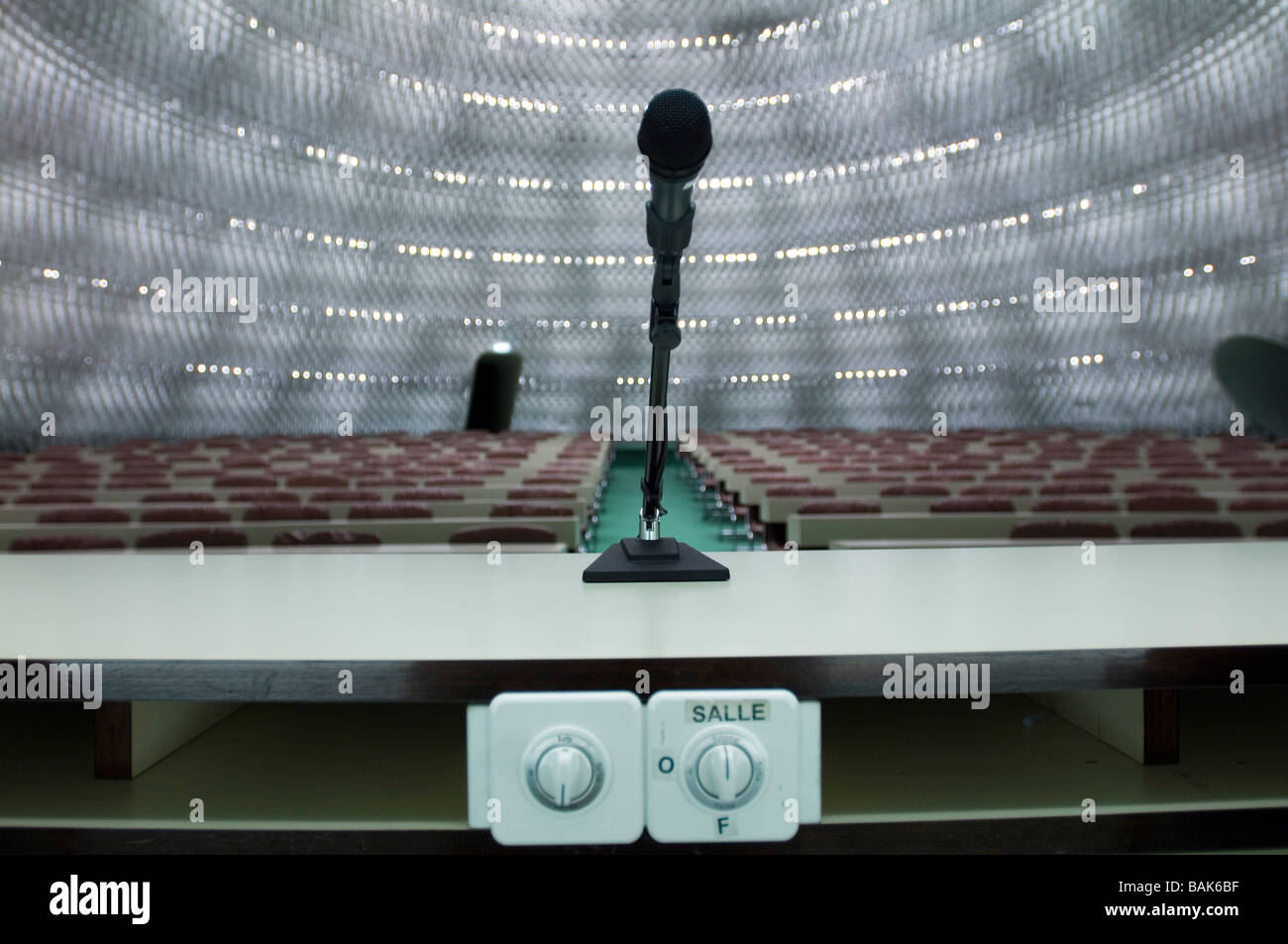 french communist party headquarters auditorium Stock Photo