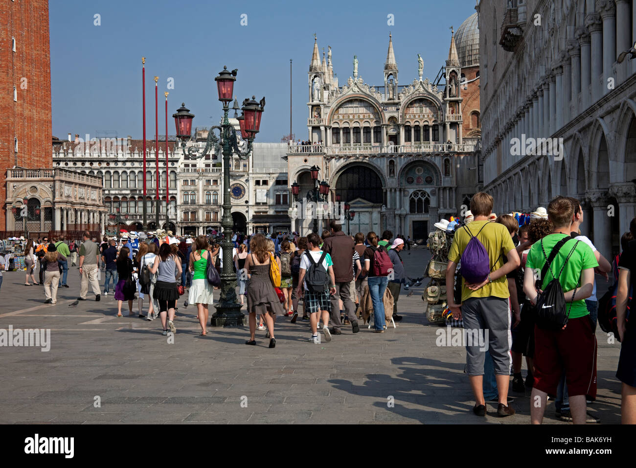 Piazetta 'Piazza San Marco' Venice Italy tourist tourism Stock Photo
