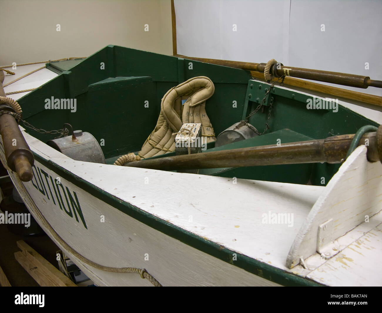 Nevills Expedition boat, John Wesley Powell Memorial Museum, Page, Arizona. Stock Photo