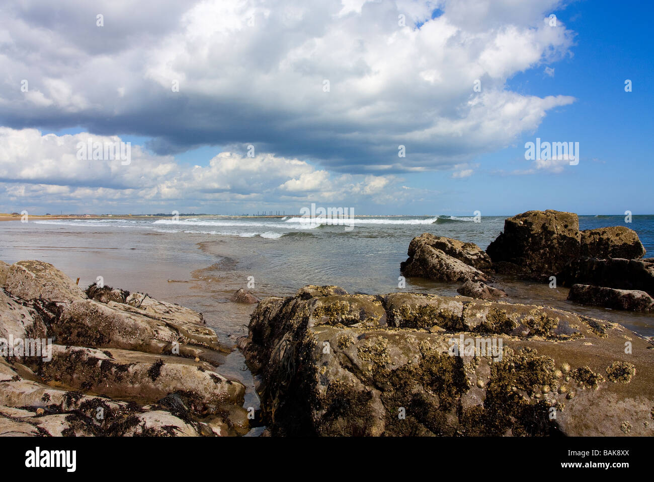 Cambois beach Northumberland Stock Photo