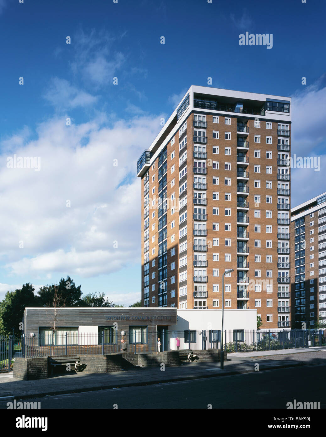 sefton park social housing refurbishment two tower blocks overlooking