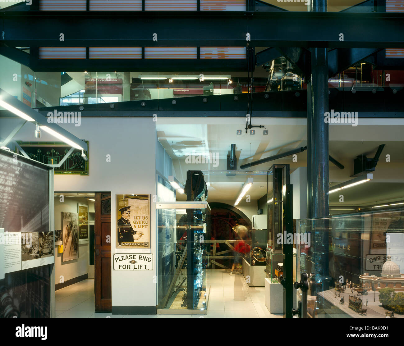 london transport museum underground exhibition Stock Photo Alamy