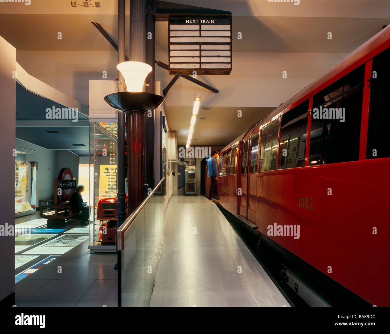 london transport museum underground platform Stock Photo Alamy