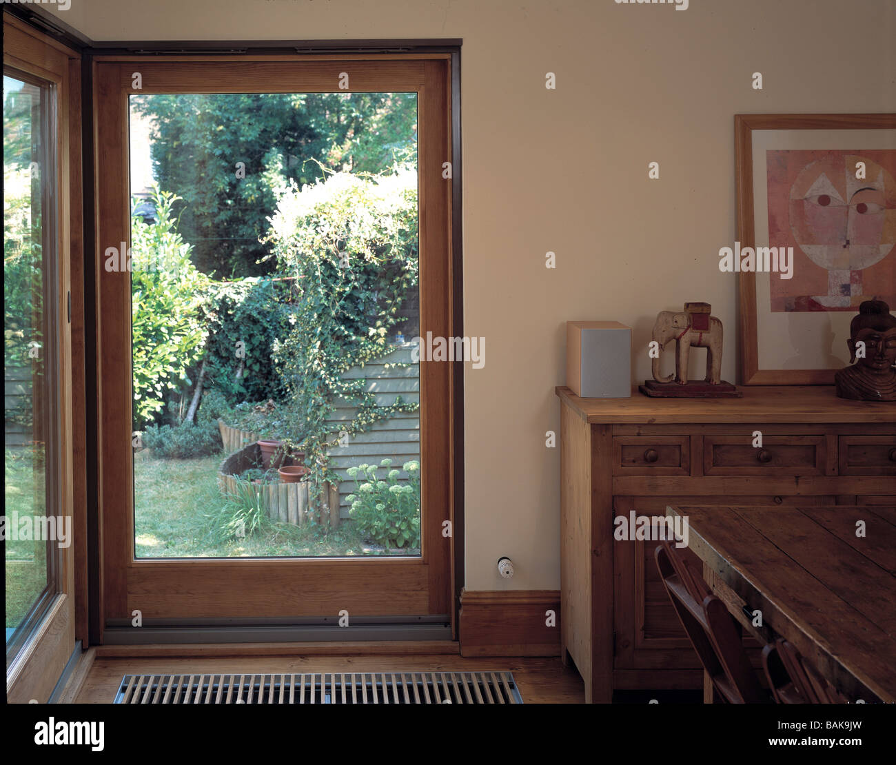 rear extension tighter view towards garden Stock Photo - Alamy