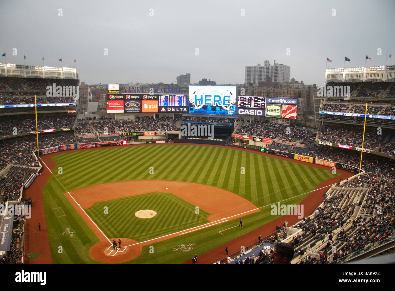 AN early evening view of the new Yankee Stadium during Opening Week