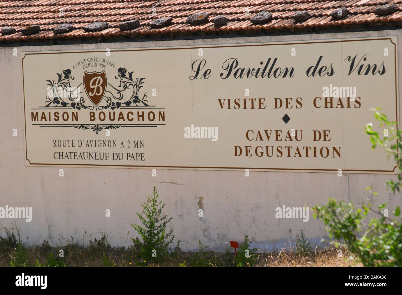maison bouachon chateauneuf du pape rhone france Stock Photo Alamy