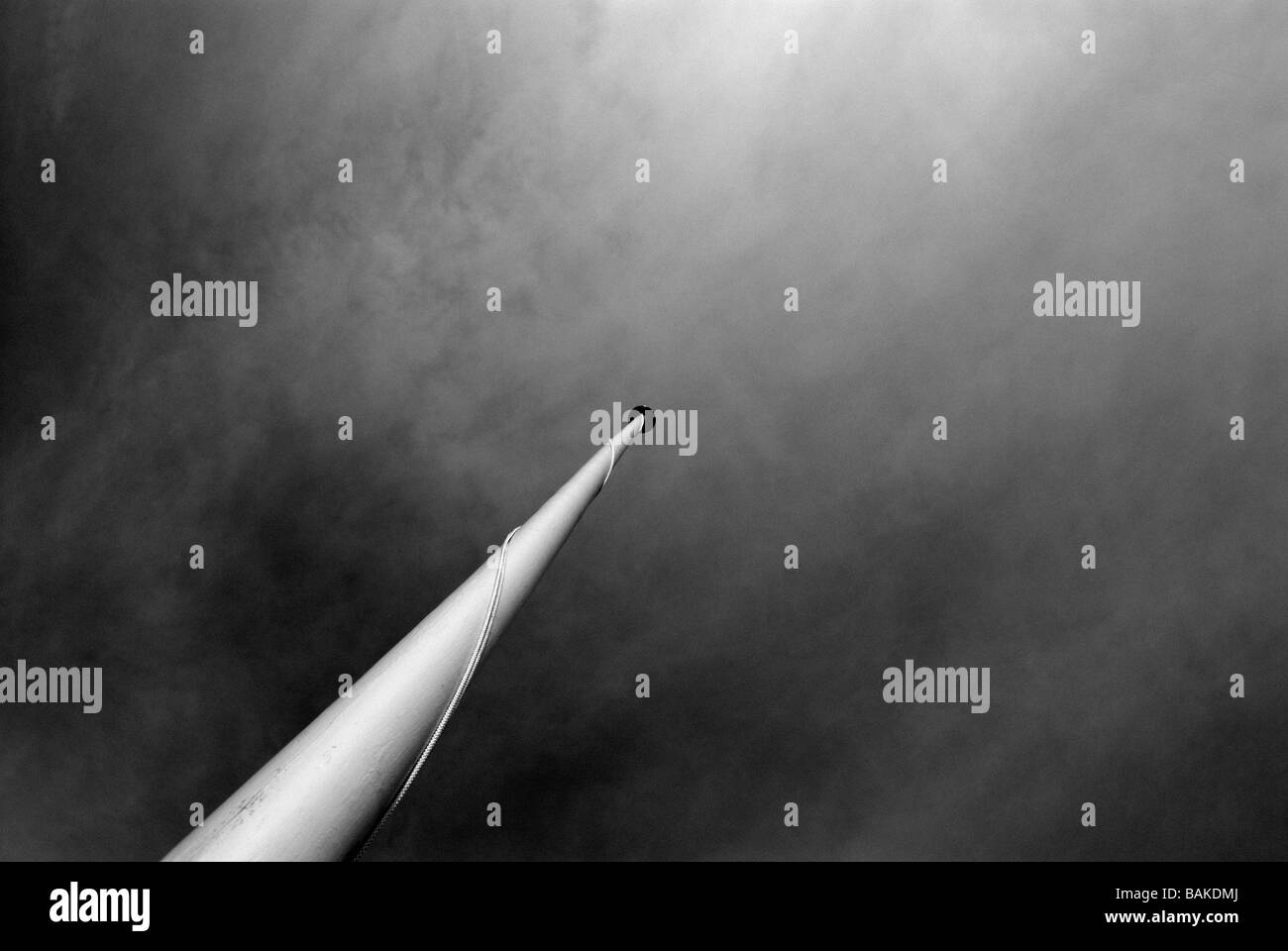 FLAGPOLE WITH NO FLAG Stock Photo Alamy