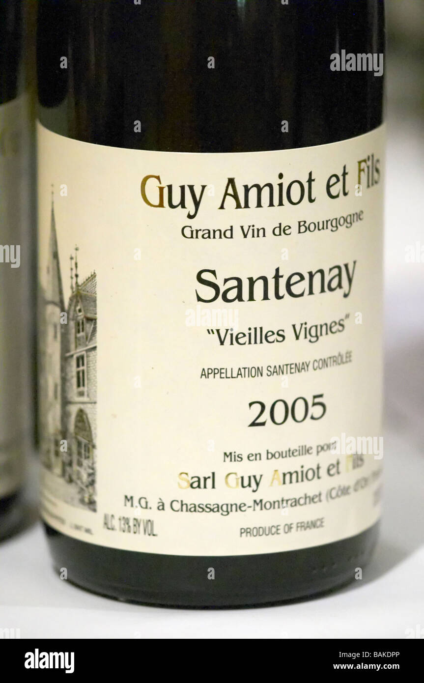 santenay vieilles vignes dom g amiot & f chassagne-montrachet cote de beaune burgundy france Stock Photo