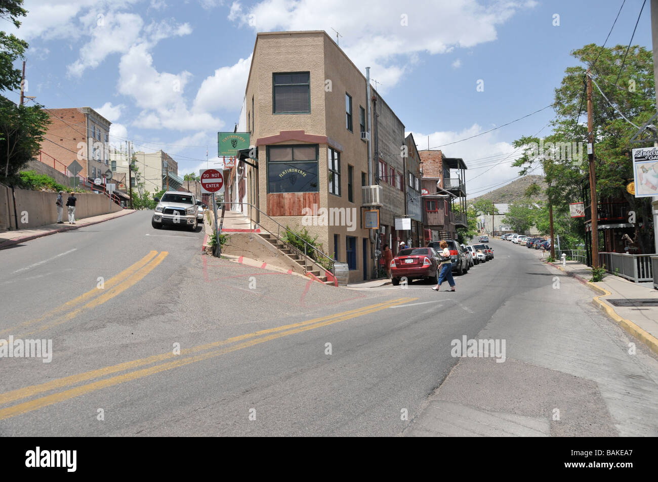 Street scene in Jerome Arizona USA Stock Photo Alamy