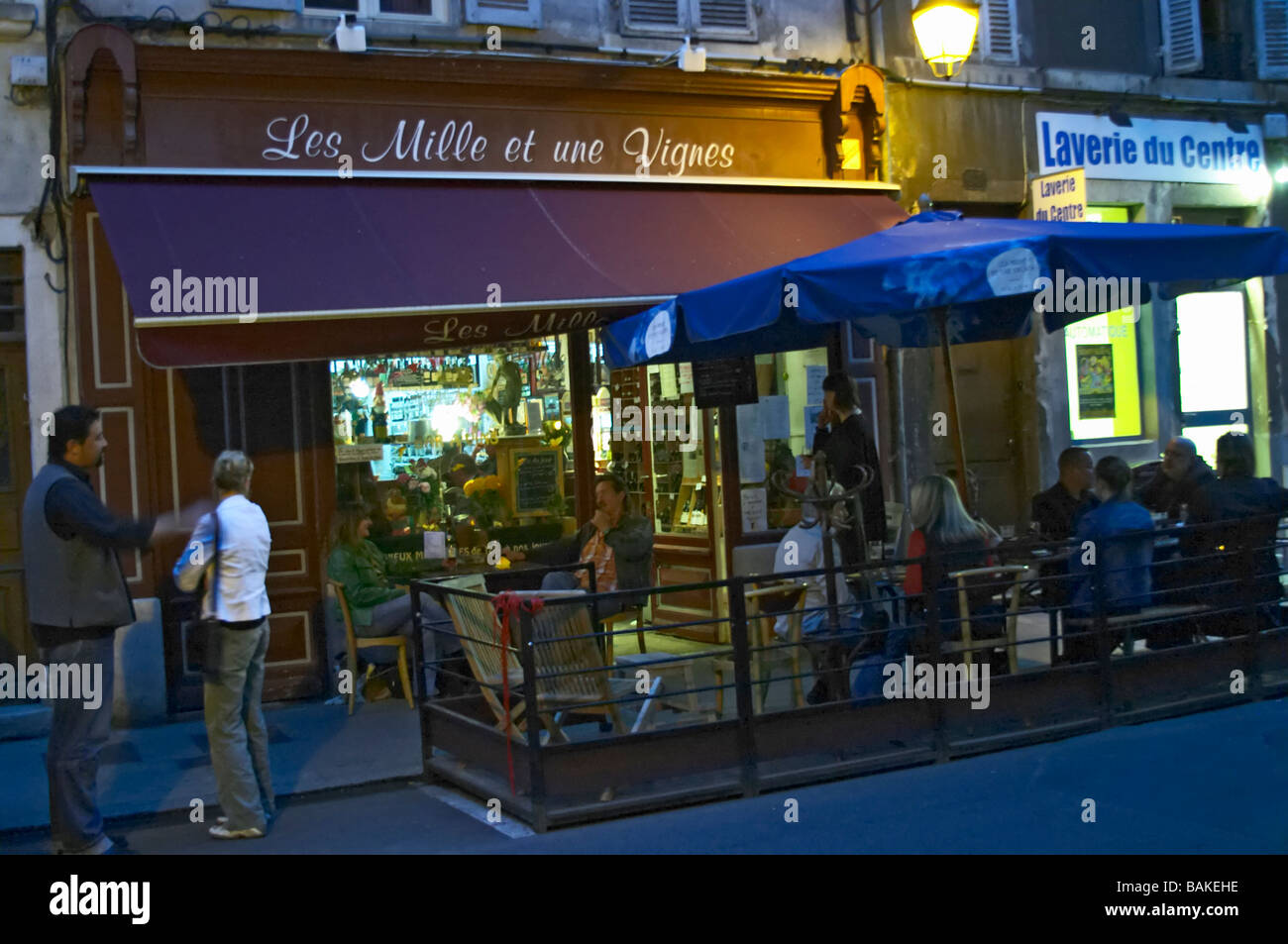 les mille et une vigne restaurant beaune cote de beaune burgundy france Stock Photo