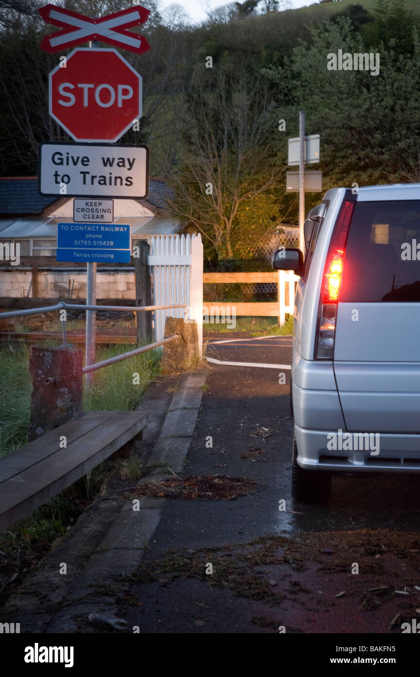 Level Crossing Stock Photo