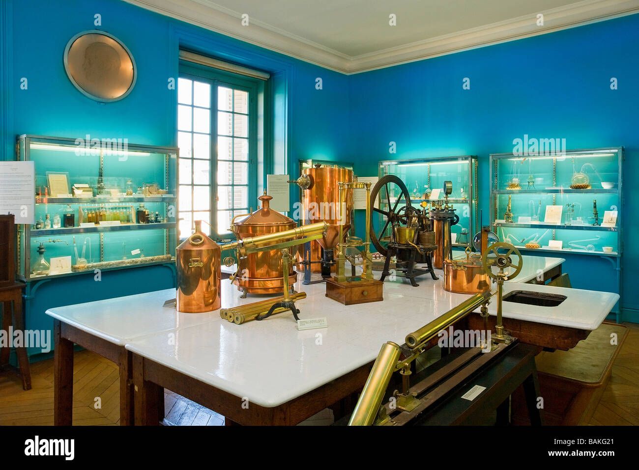 France, Paris, Pasteur Museum, laboratory Stock Photo