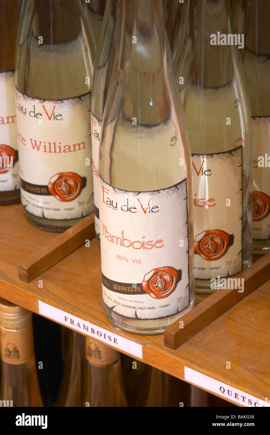 wine shop eau de vie framboise dom paul zinck eguisheim alsace france