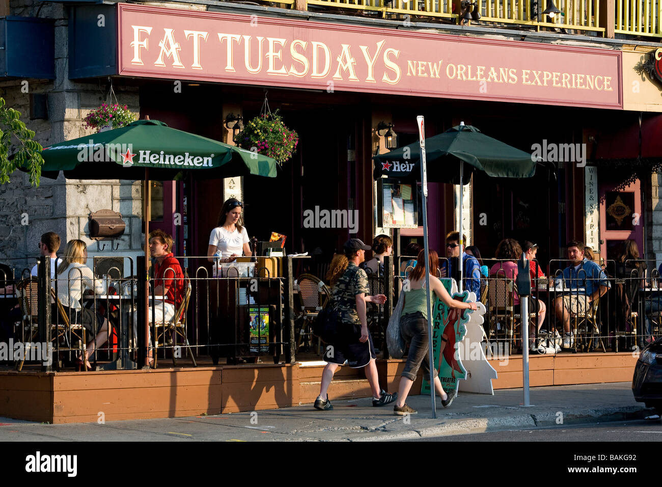 Canada, Ontario Province, Ottawa, area of By Market, bar and restaurant Stock Photo