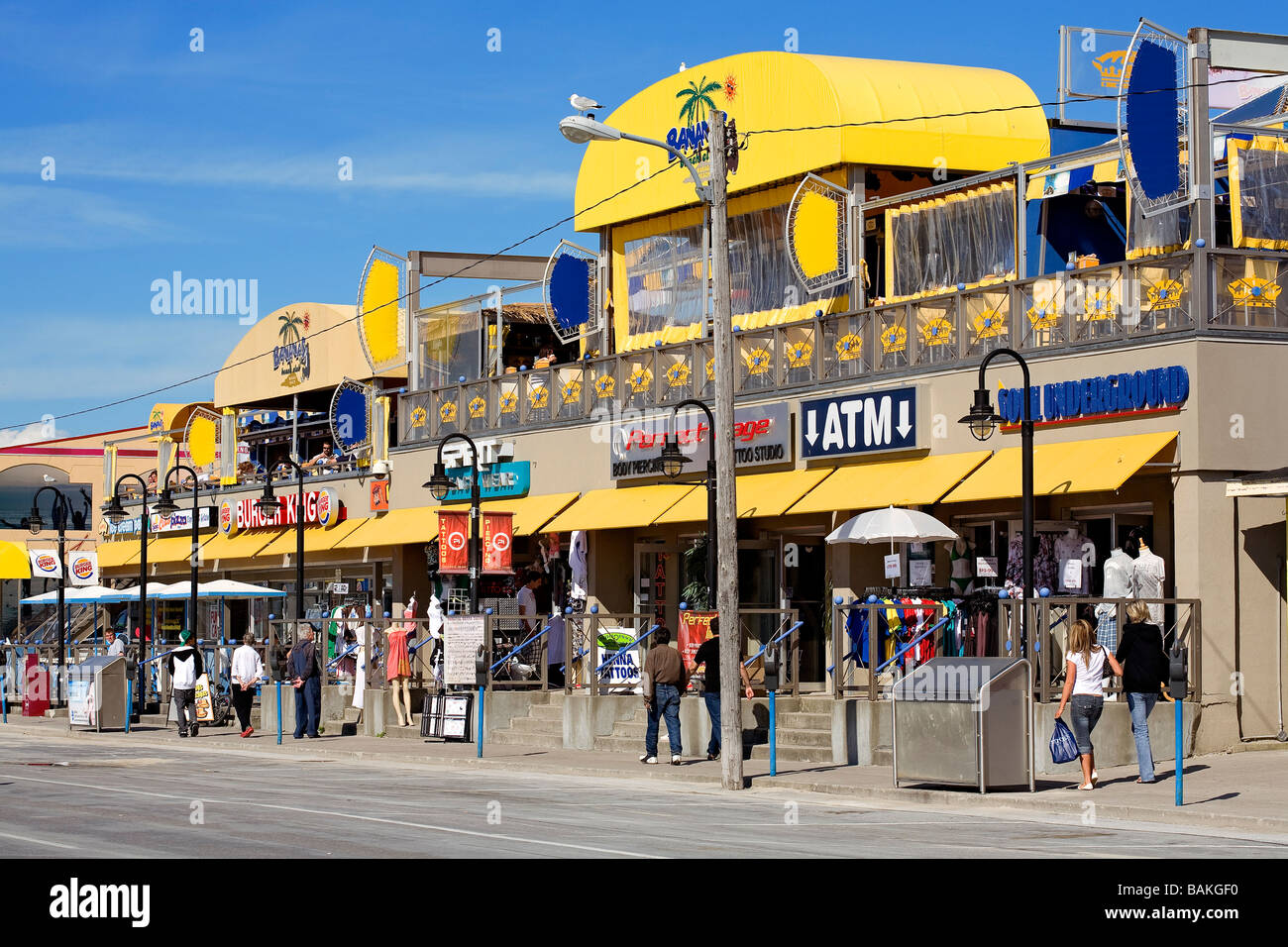 Canada, Ontario Province, Bay, Wasaga Beach, shops Stock Photo