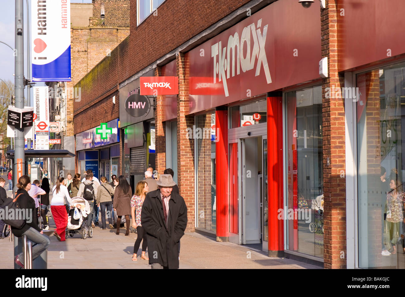 Kings Street Hammersmith W6 London United Kingdom Stock Photo Alamy