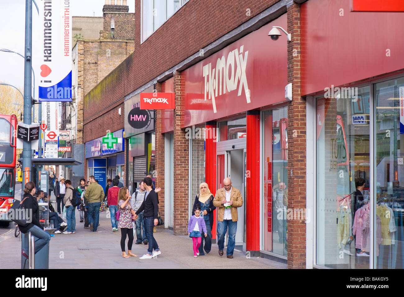Kings Street Hammersmith W6 London United Kingdom Stock Photo Alamy